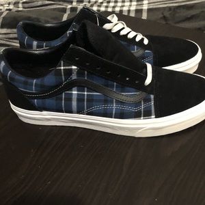 Plaid vans old school sz 11 brand new